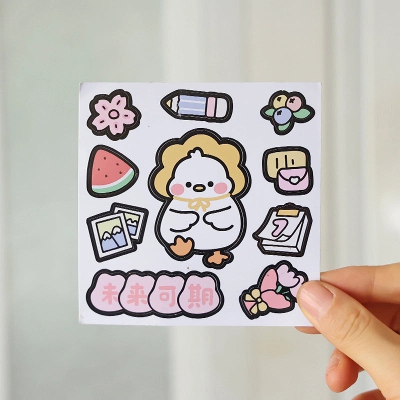 Adorable Cartoon Waterproof Decorative Sticker Set|Home Decor & Stickers
