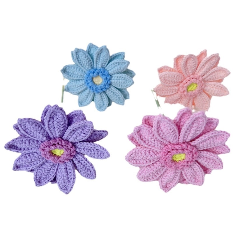 Hand-Woven Wool African Chrysanthemum Simulation Bouquet|Home Decor Artificial Flowers