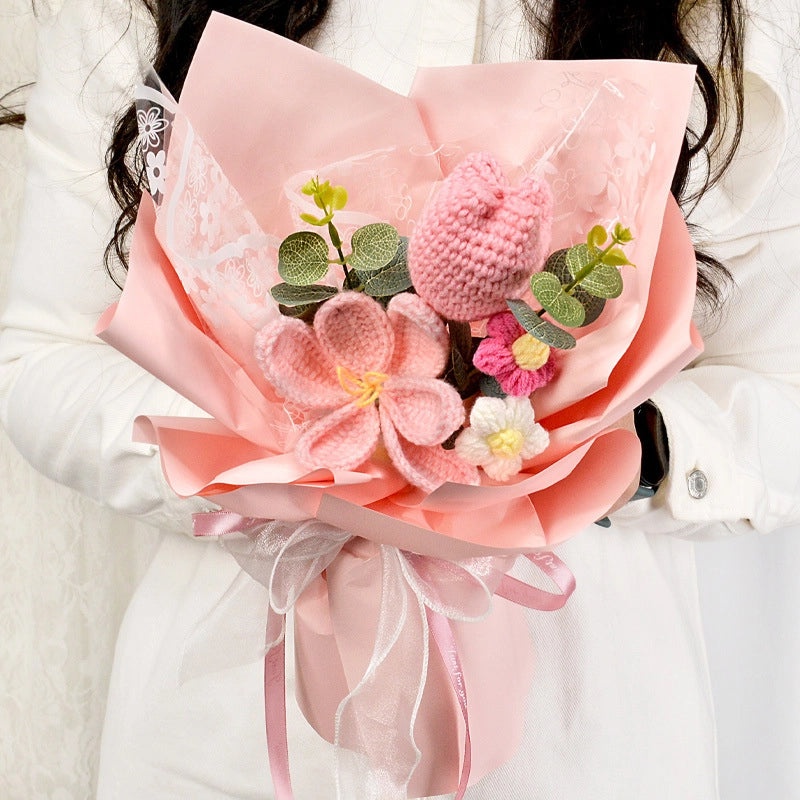 Simple Elegant Fabric Flower Bouquet|Home Decor Artificial Flowers