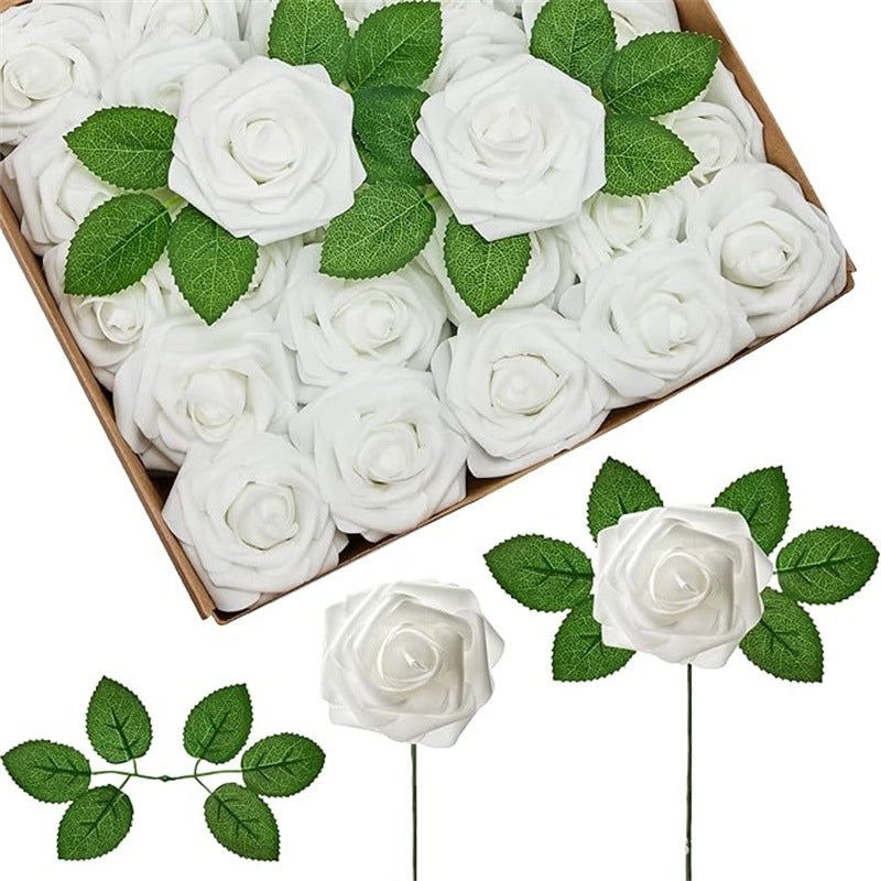 Soft PVC Romantic Flower Artificial Decoration|Home Decor & Garden