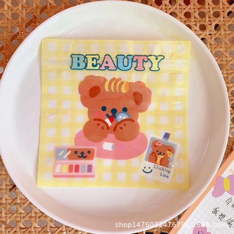 Adorable Bear Snack Pouch for Biscuits and Candy | Food Storage Bags