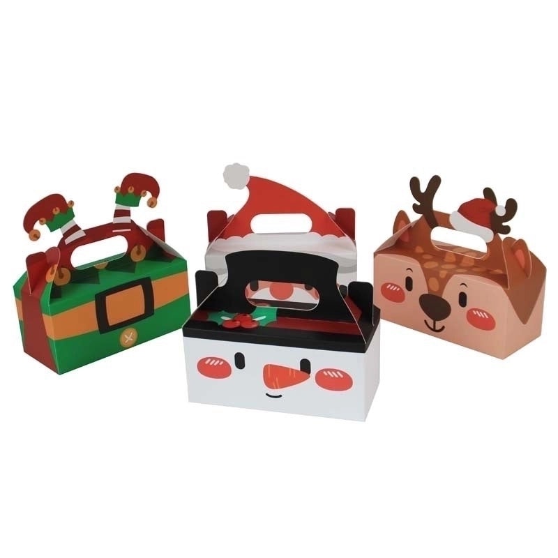Festive Christmas Cartoon Gift Bags for Party Favors|Holiday Party Supplies