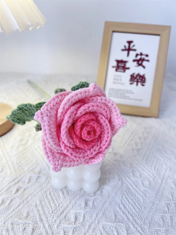 Elegant Lady Flower Yarn Artificial Blooms|Home Decor Artificial Flowers