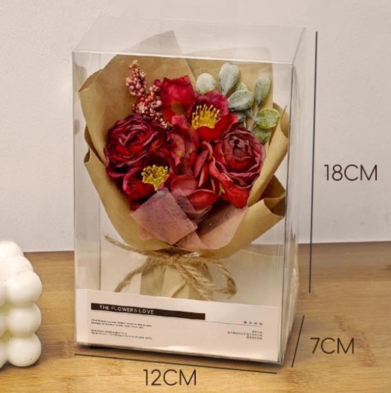 Vibrant Silk Flower Bouquet, Romantic Artificial Floral Arrangement|Home Decor Artificial Flowers