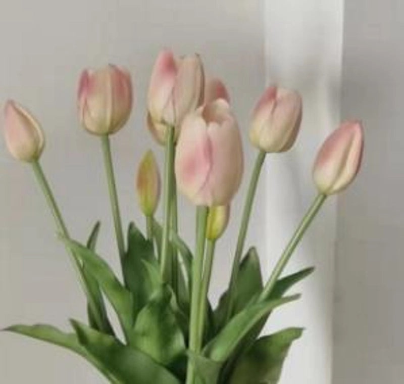 5 Soft Rubber Tulip Sticks Artificial Flowers Home Decor Fake Tulip Bouquet Wholesale | Home Decoration