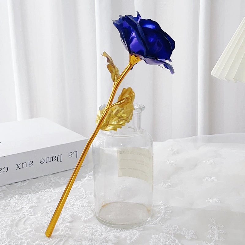 Rose Gold Foil Paper Artificial Plant for Party and Festival Decor | Home & Garden Decorations