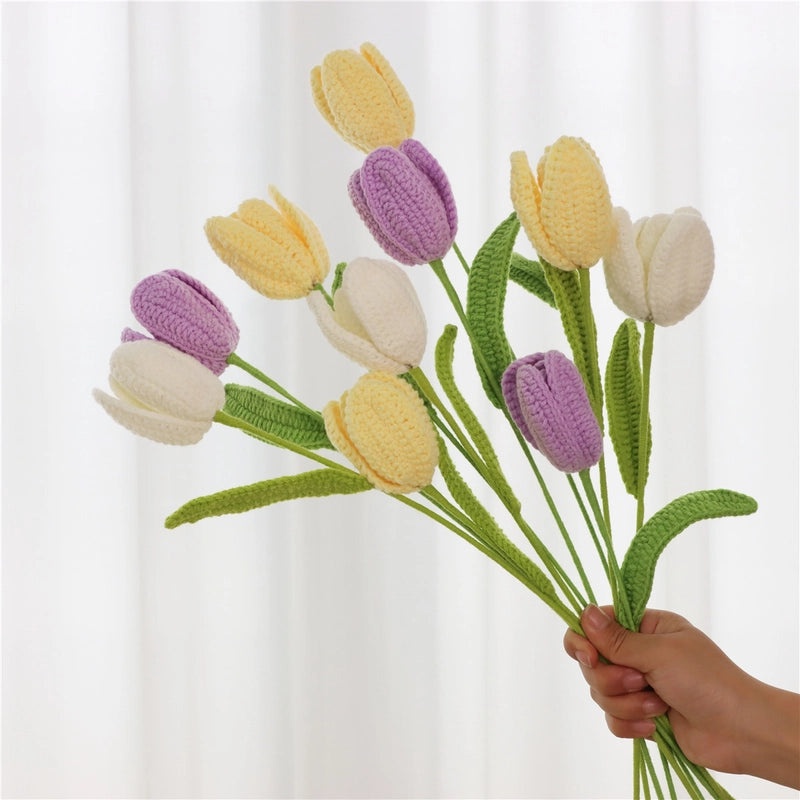 Delicate Yarn Flower Bouquet|Home Decor Artificial Flowers