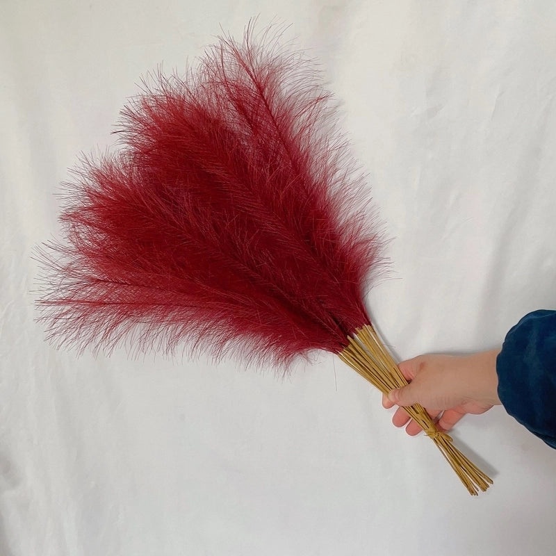 10 Pieces Minimalist Solid Color Silk Flower Artificial Plants|Home Decor Artificial Plants