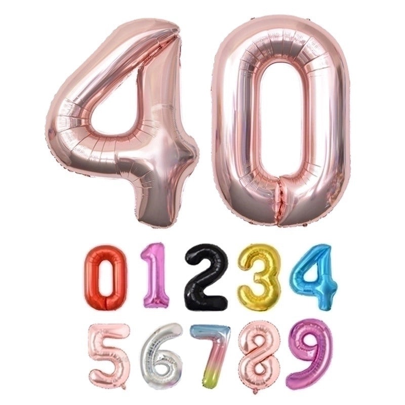 Personalized Birthday Number Balloons Aluminum Foil Party Decorations|Party Supplies Balloons