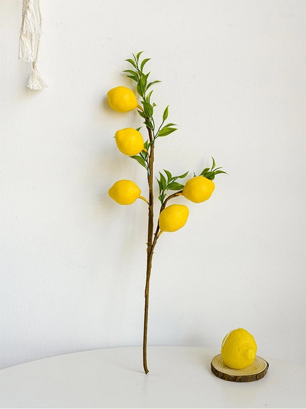 Artificial Lemon Fruit Tree Decor for Home Living Room Fake Flower Photo Props for Clothing Store|Home Decoration