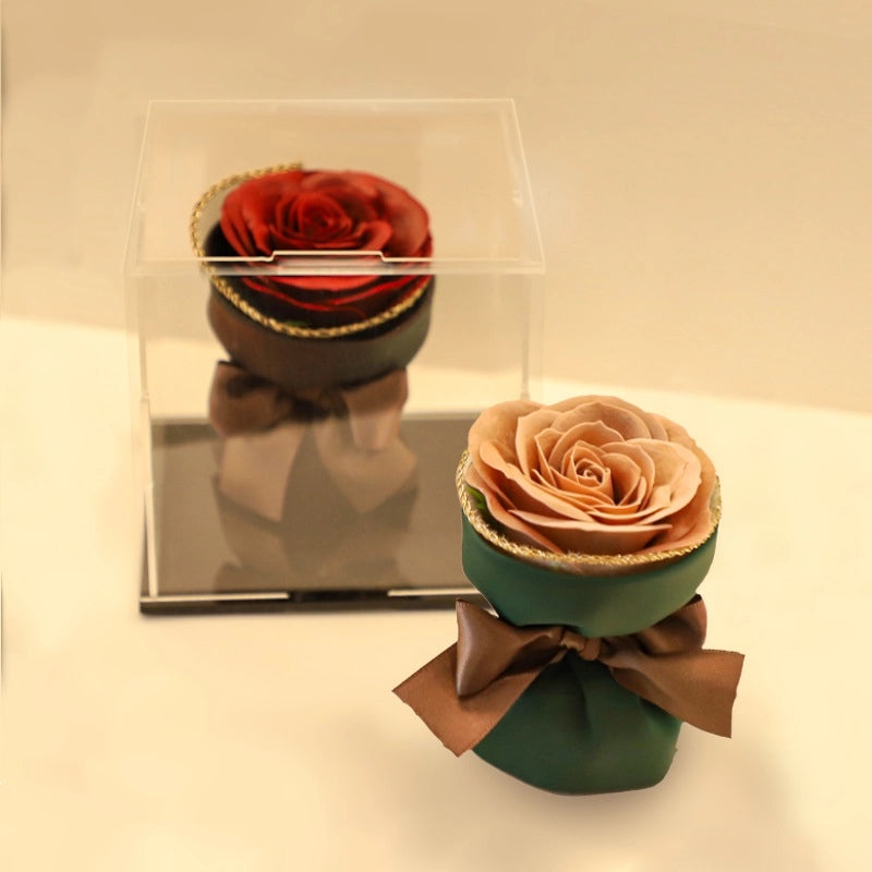 Romantic Rose Soap Flower Bouquet for Valentine’s Day | Artificial Flowers & Soap Gifts