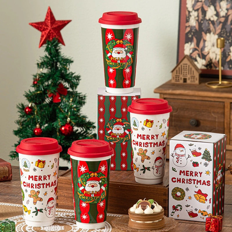 Festive Casual Elegant Cartoon Ceramic Coffee Mug 1 Piece|Home & Kitchen