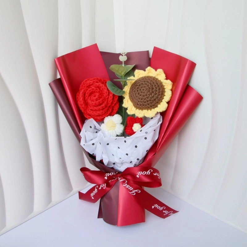 Simple Elegant Fabric Flower Bouquet|Home Decor Artificial Flowers