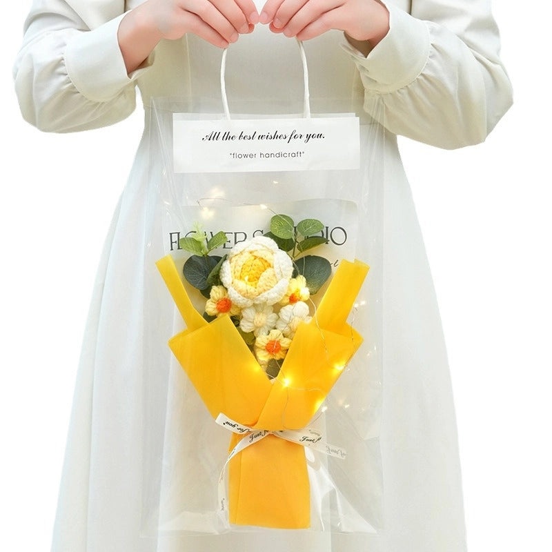 Simple Elegant Fabric Flower Bouquet|Home Decor Artificial Flowers