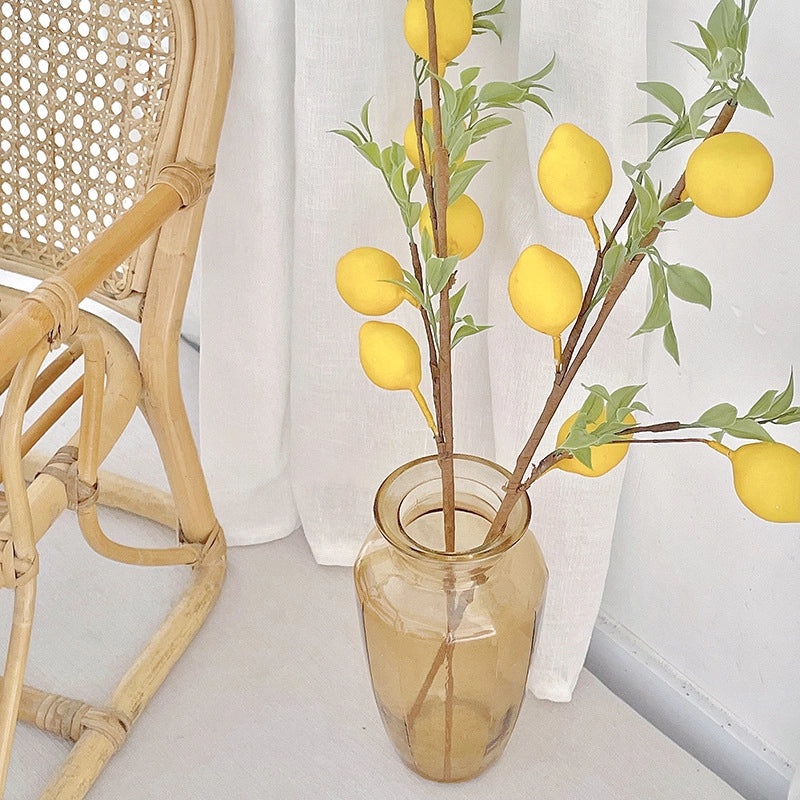 Artificial Lemon Fruit Tree Decor for Home Living Room Fake Flower Photo Props for Clothing Store|Home Decoration