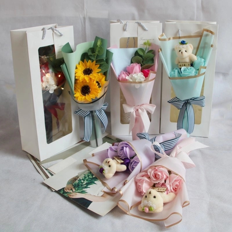 Minimalist Classic Flower Soap Artificial Flowers for Home Decor|Home & Garden > Home Decor > Artificial Flowers