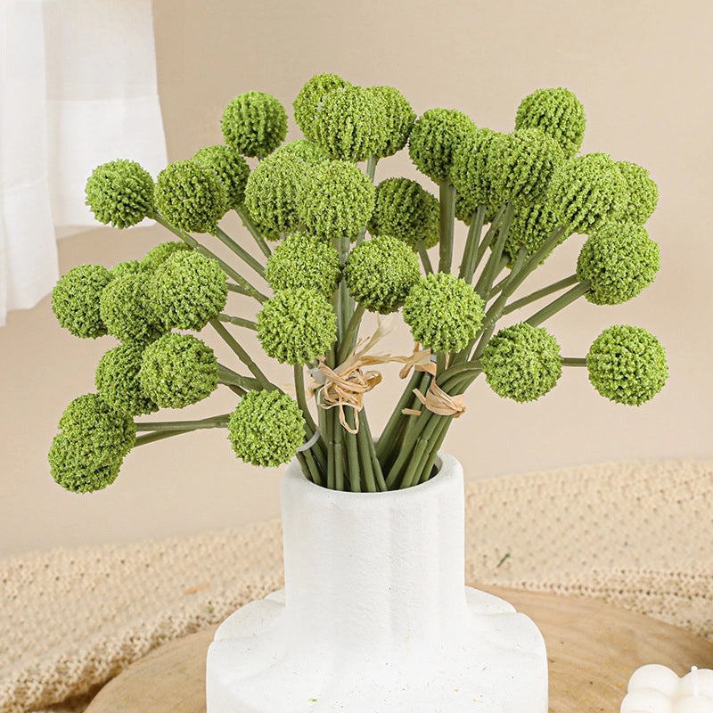 Golden Simulation Dandelion Ball Set 9pcs Nordic Home Decor Artificial Flowers Green Plant Ornaments|Home Decoration