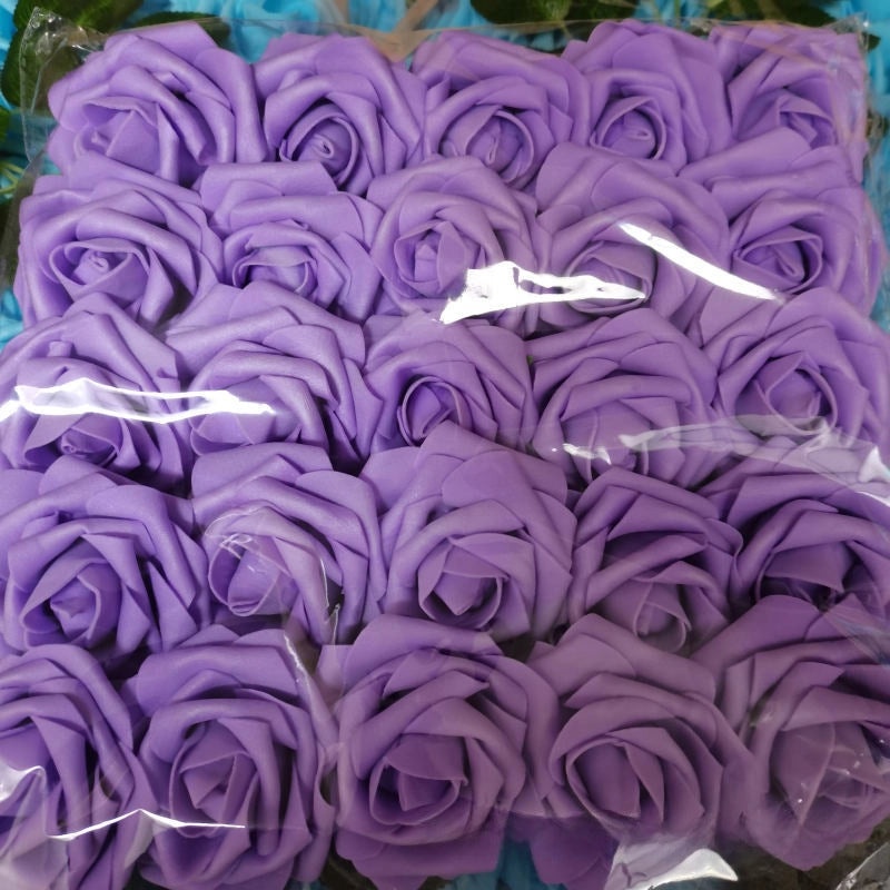 Foam Rose Simulation Gift Box with Stem 25pcs Fake Flowers for Wedding Valentine's Day Decor|Home & Garden > Flowers & Plants > Artificial Flower