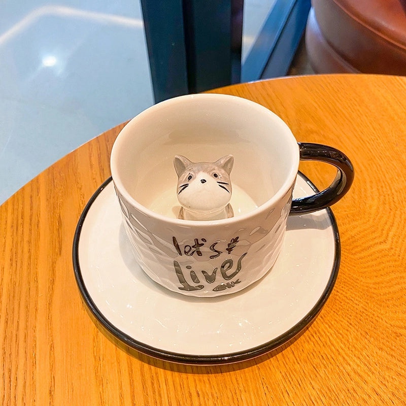 Adorable Cartoon Ceramic Water Bottle Single Piece | Drinkware & Water Bottles