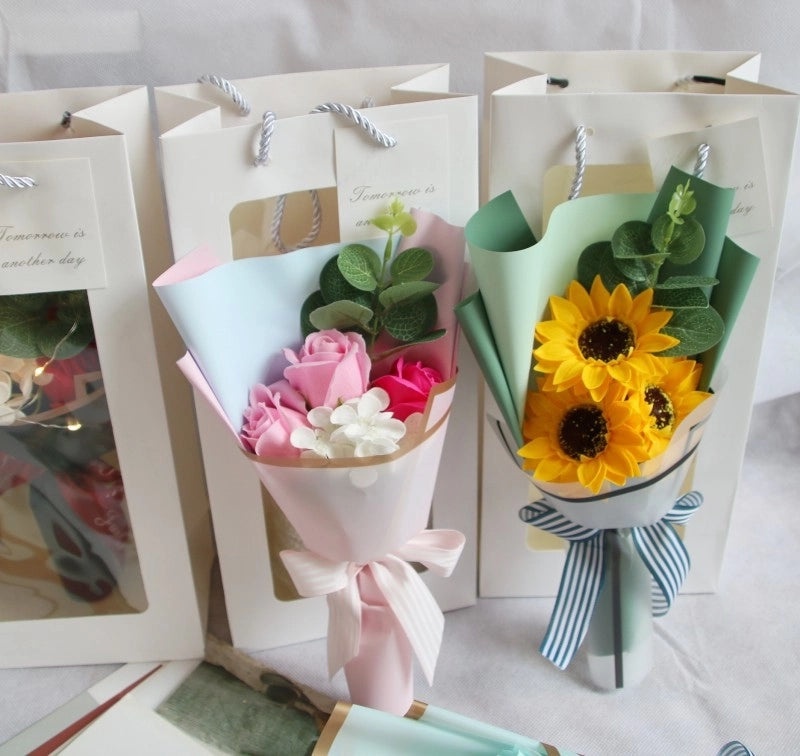 Minimalist Classic Flower Soap Artificial Flowers for Home Decor|Home & Garden > Home Decor > Artificial Flowers