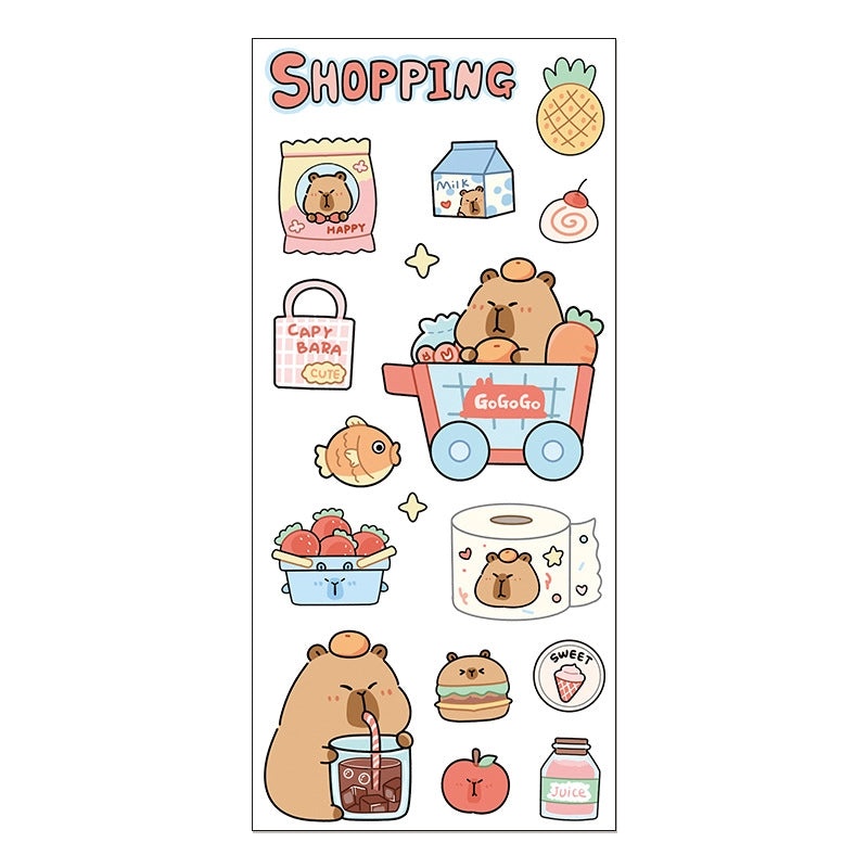 Adorable Cartoon Waterproof Decorative Sticker Set|Home Decor & Stickers