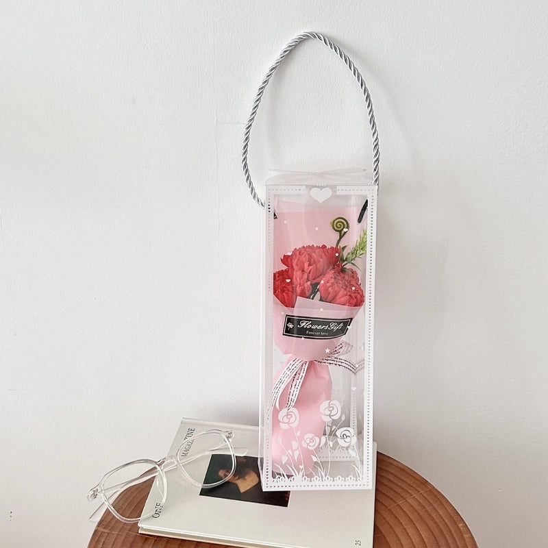 Romantic Carnation Rose Soap Flower Artificial Floral Arrangement|Home Decor Artificial Flowers