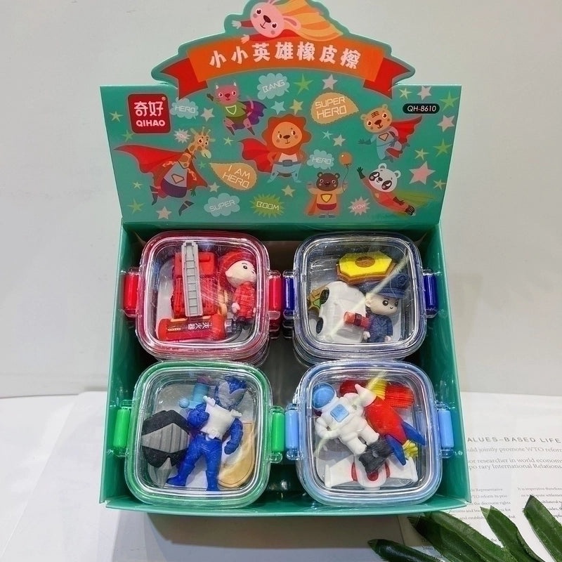 Cartoon-Inspired Detachable Assembled Eraser for Kids|School Supplies & Stationery