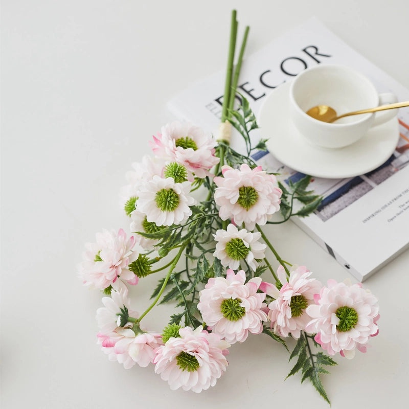 Romantic Elegant Minimalist Silk Floral Artificial Flowers Bouquet|Home Decor Artificial Flowers