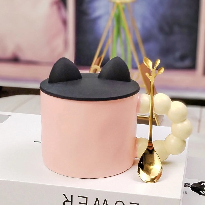 Stylish Solid Color Ceramic Mug - Single Piece | Home & Kitchen Drinkware