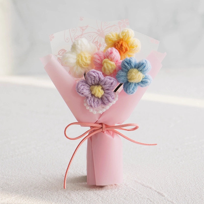 Colorful Yarn Artificial Flowers for Home Decor|Home & Garden > Home Decor > Artificial Flowers & Plants