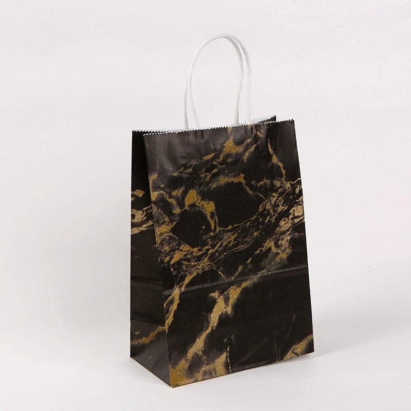 Stylish Marble Kraft Paper Gift Bags for Festivals|Gift Bags & Packaging