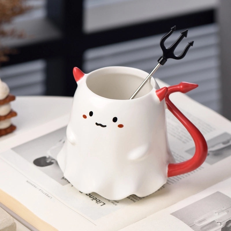 Cartoon Halloween Ceramic Water Bottle for Vacation and Casual Use 1 Piece | Home & Kitchen Accessories