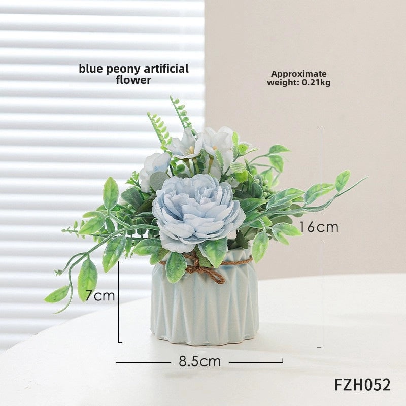 Artificial Hydrangea Bouquet Green Floral Arrangement for Living Room Desktop Decoration|Home Decor Artificial Flowers