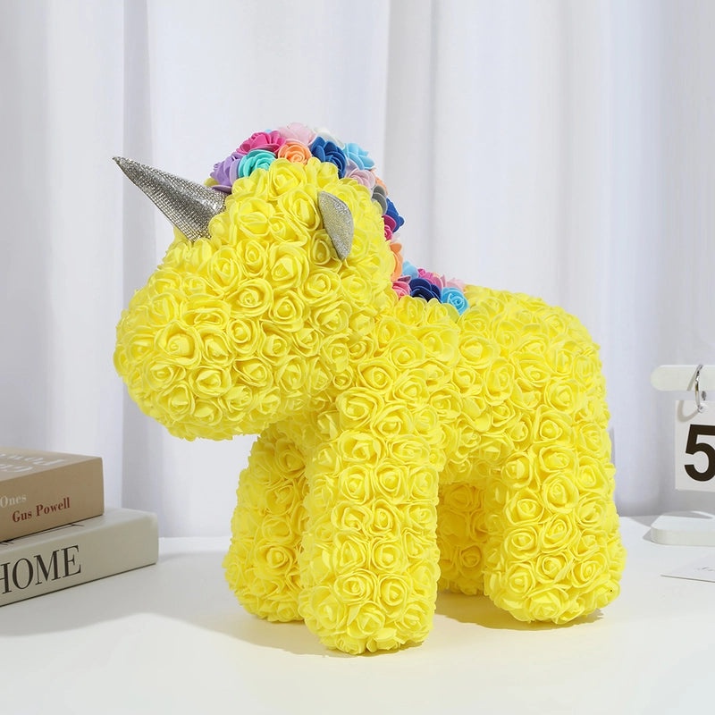 Elegant Lady Animal Preserved Fresh Flower Ornaments for Valentine's Day | Women's Accessories