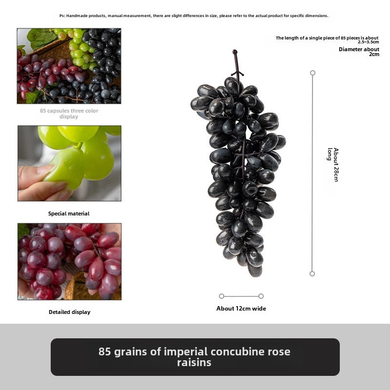 Realistic Fake Fruit Set Apple Grape Banana for Home Decor Exhibition Hotel Display Teaching Photography Props|Home Decor