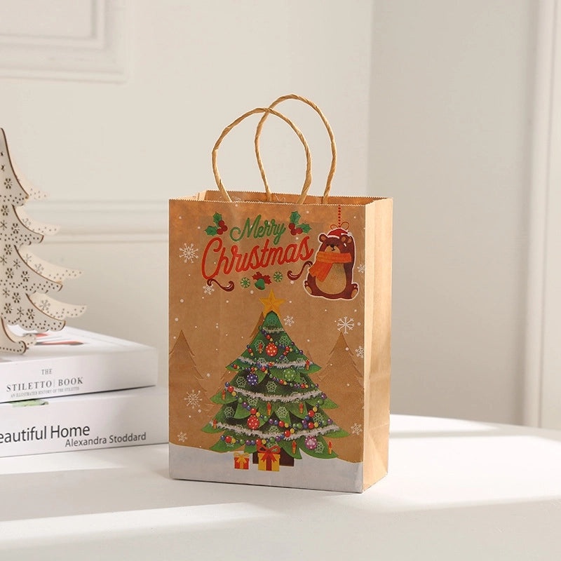 Christmas Holiday Gift Bags with Cute Tree Santa Snowman Design | Christmas Decorations
