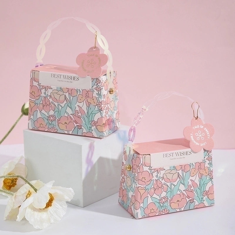 Valentine's Day Floral Paper Gift Bags for Weddings and Parties|Gift Bags & Packaging