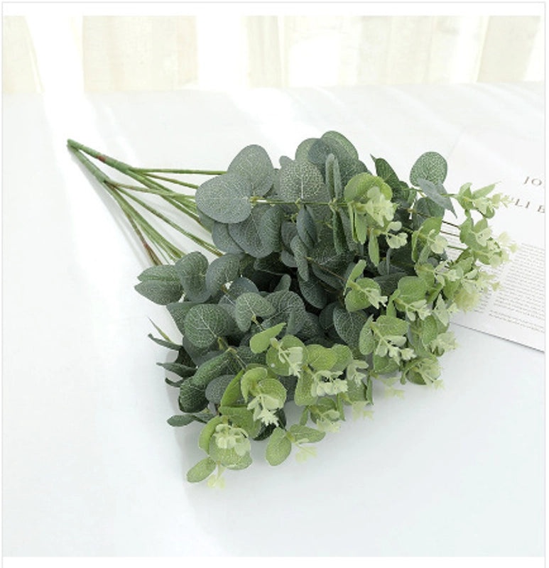 Minimalist Color Block Raw Silk Artificial Flowers Faux Plants Decorative Home Accessories|Home Decor Artificial Flowers