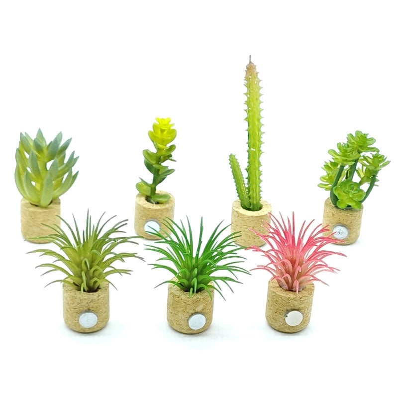 Minimalist Artificial Flower Refrigerator Magnets Made from PE PVC Sawdust|Home Decor Accessories