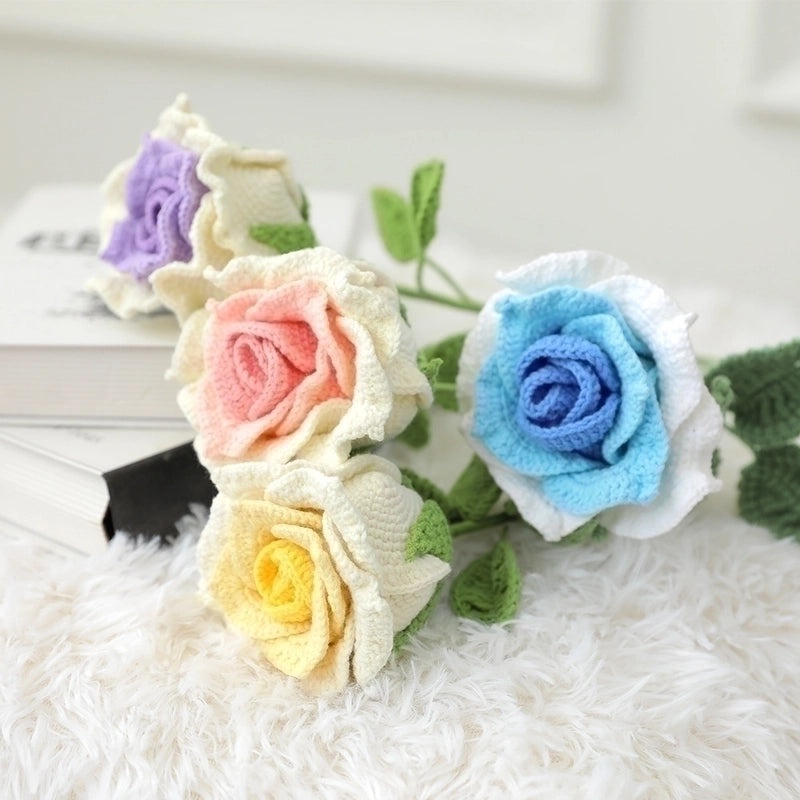 Elegant Lady Flower Yarn Artificial Blooms|Home Decor Artificial Flowers