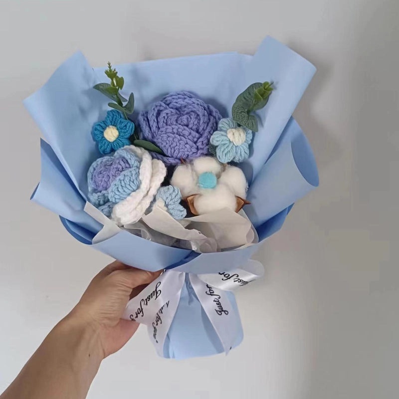 Simple Elegant Fabric Flower Bouquet|Home Decor Artificial Flowers