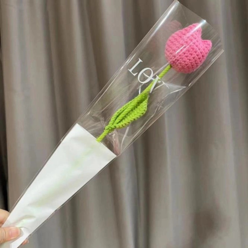 Artificial Sunflower, Rose, and Tulip Yarn Flowers Bouquet|Home Decor Artificial Flowers