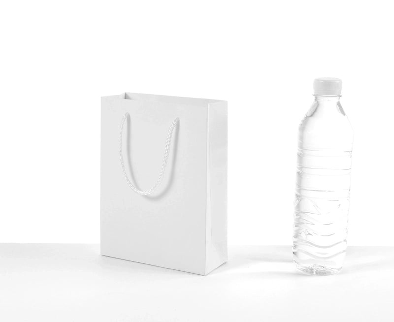 Thickened White Kraft Paper Gift Bag with Handles | Paper Bags & Gift Packaging