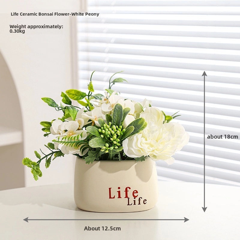 Artificial Hydrangea Bouquet Green Floral Arrangement for Living Room Desktop Decoration|Home Decor Artificial Flowers