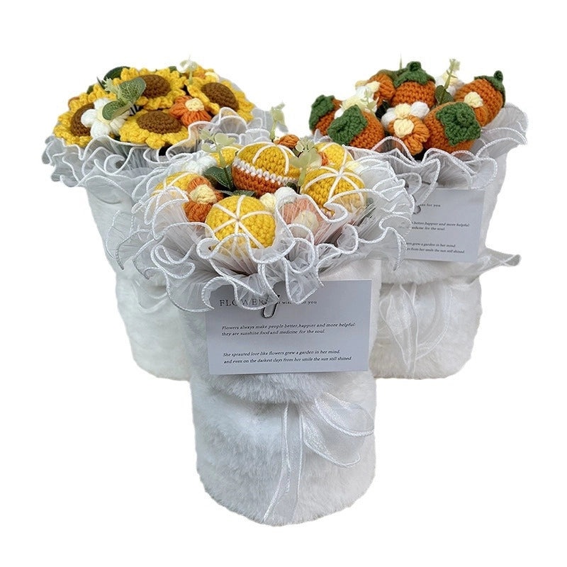 Simple Elegant Fabric Flower Bouquet|Home Decor Artificial Flowers