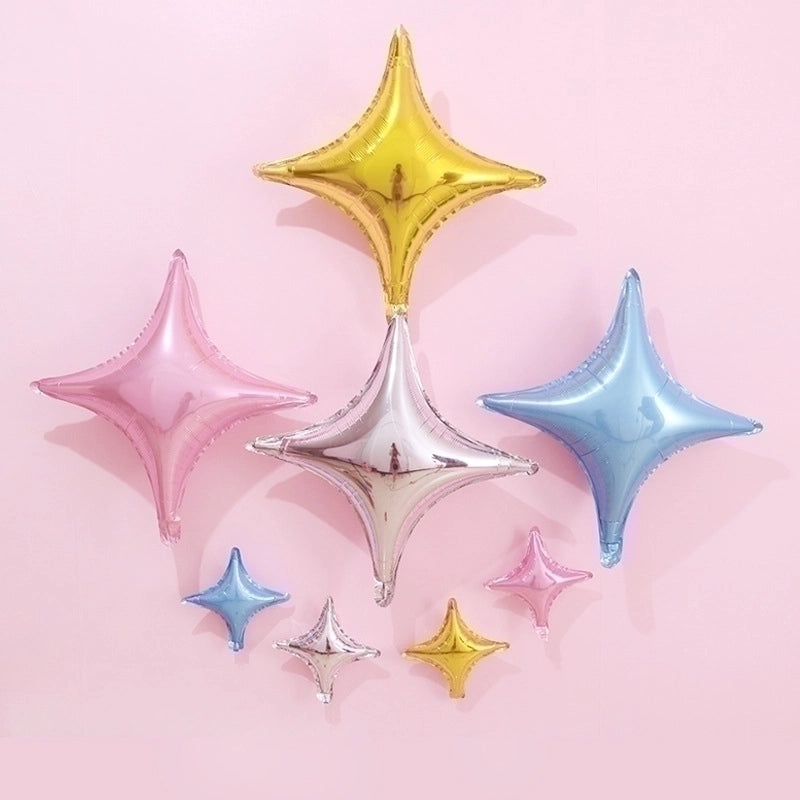 50 Star-Shaped Aluminum Foil Balloons for Birthday Party Decorations | Party Supplies & Balloons