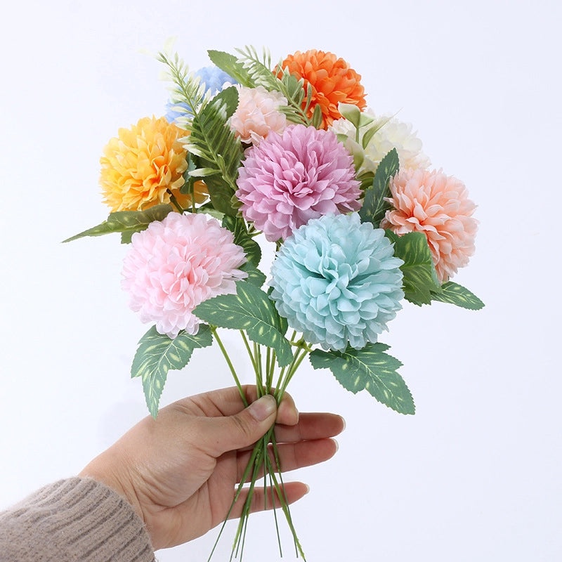 Artificial Silk Chrysanthemum Flower Single Stem Wedding Home Decor Soft Faux Floral Arrangement|Home Decor & Wedding Supplies