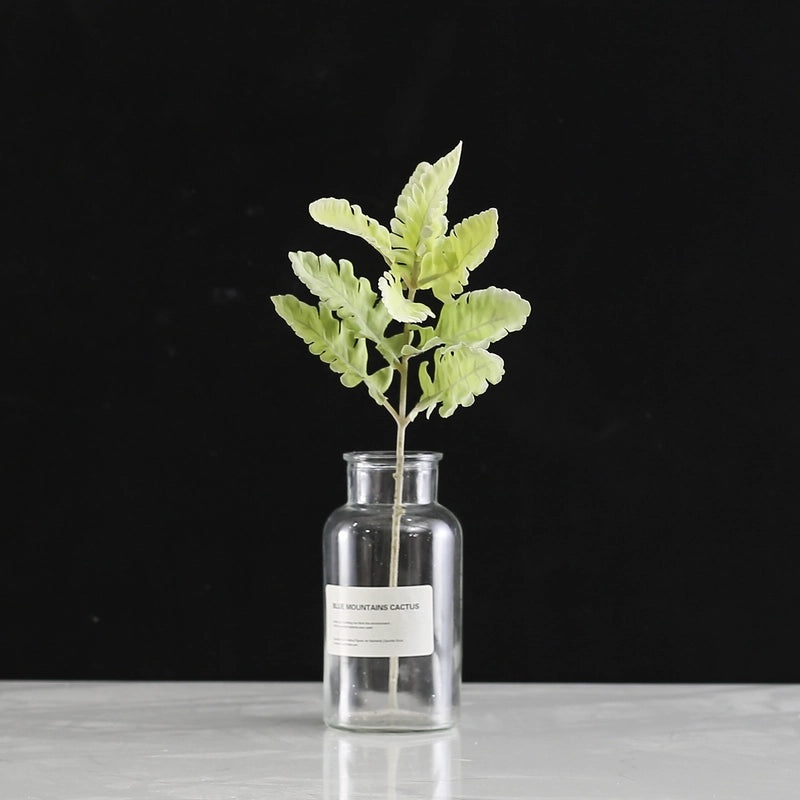 European-style Faux Chrysanthemum Silver Leaf Bouquet for Wedding Home Decor Green Plant Wall Arrangement|Home Decor Accessories