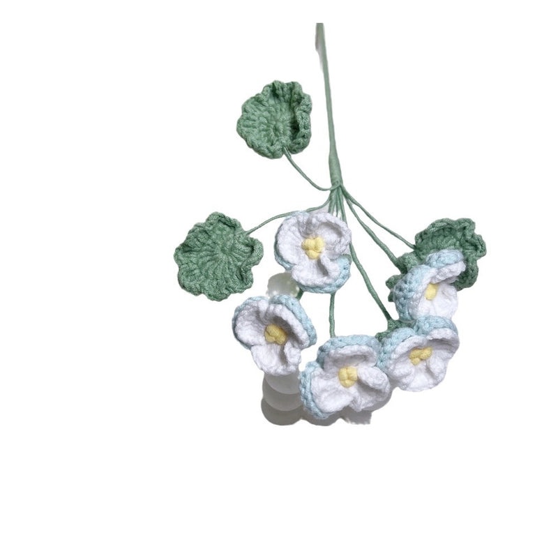 Hand-Woven Preserved Pansy Bouquet DIY Artificial Wool Flowers Teacher's Day Gift|Home & Garden > Handmade Gifts > Floral Arrangements