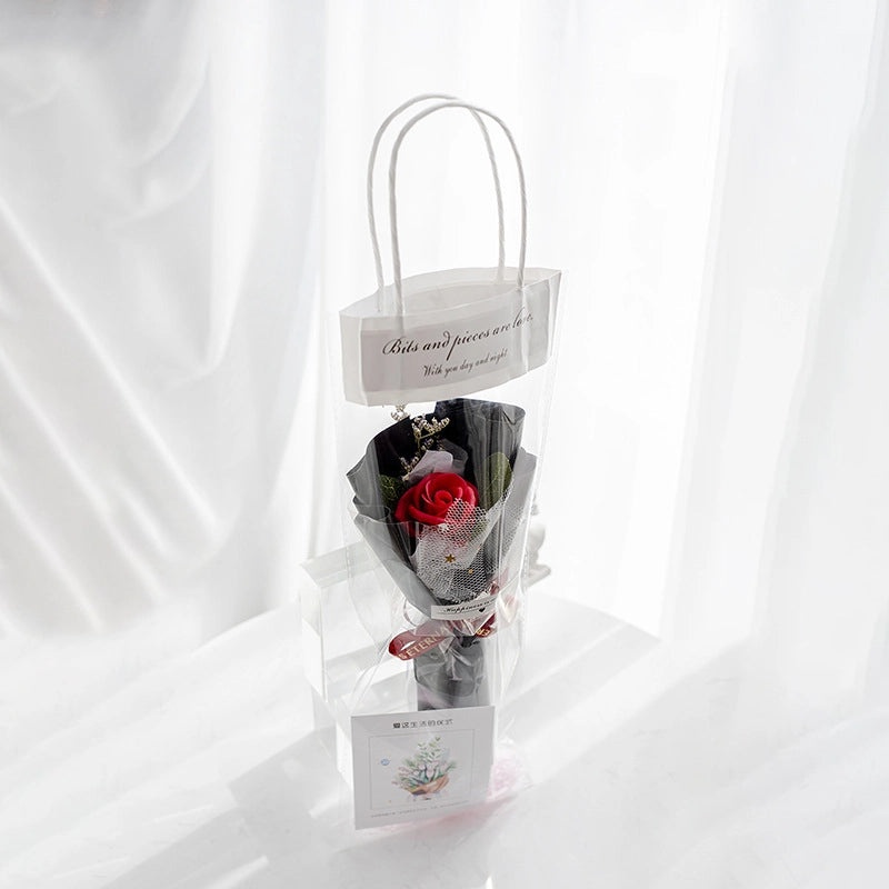 Elegant Valentine’s Day Artificial Flower Soap Gift for Women|Home Decor & Gifts